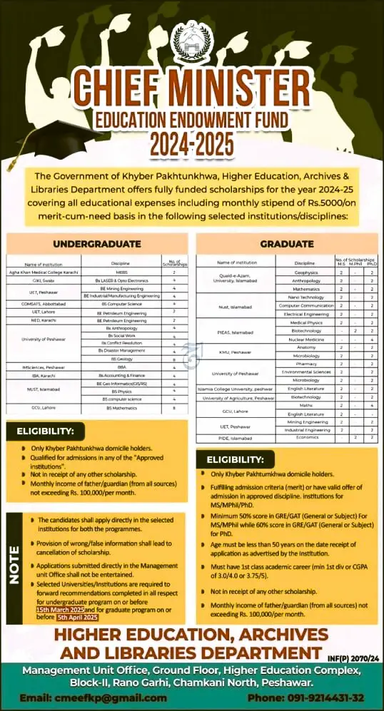 Latest KP CMEEF Scholarship 2024 Apply Now 2 kp-CMEEF-scholarship-2024